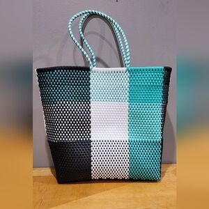 Artisan Plastic Woven Tote